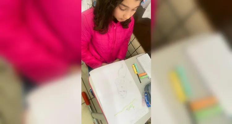 Confira a série de registros do amplo trabalho em sala de aula.