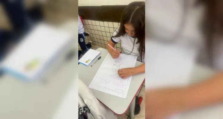 Confira a série de registros do amplo trabalho em sala de aula.