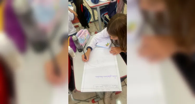 Confira a série de registros do amplo trabalho em sala de aula.