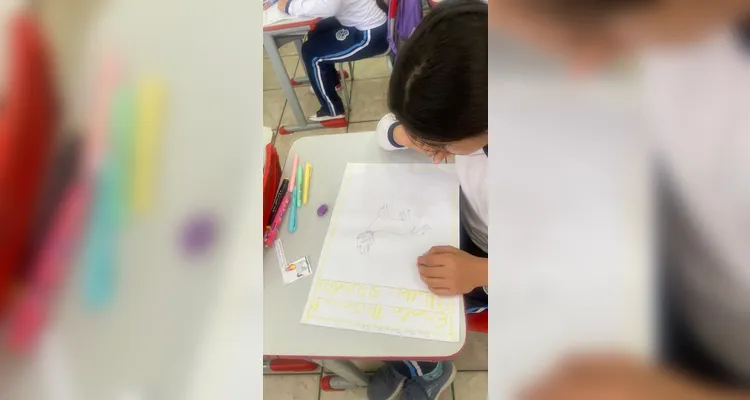 Confira a série de registros do amplo trabalho em sala de aula.