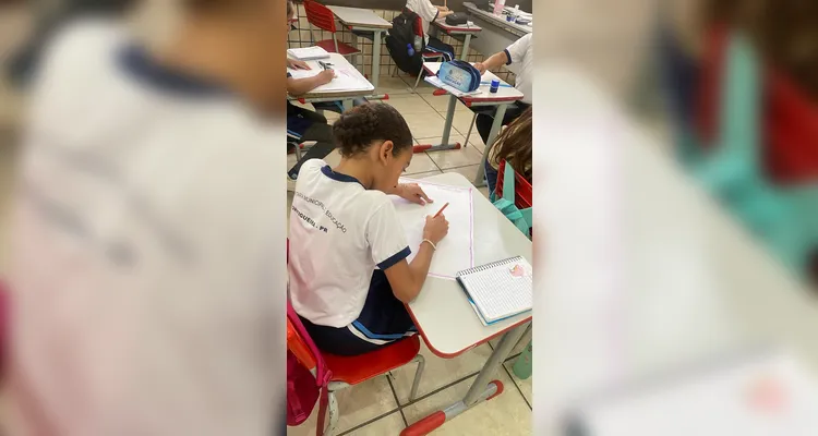 Confira a série de registros do amplo trabalho em sala de aula.