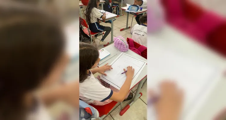 Confira a série de registros do amplo trabalho em sala de aula.