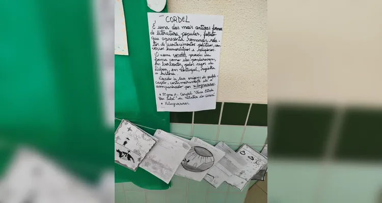 Trabalho teve diversificada ação dos educandos em sala de aula.