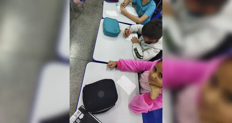 Veja alguns registros do trabalho em sala de aula.
