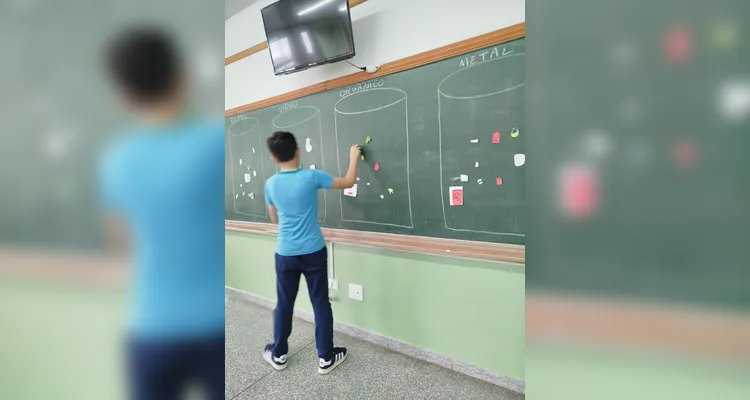 Veja alguns registros do trabalho em sala de aula.