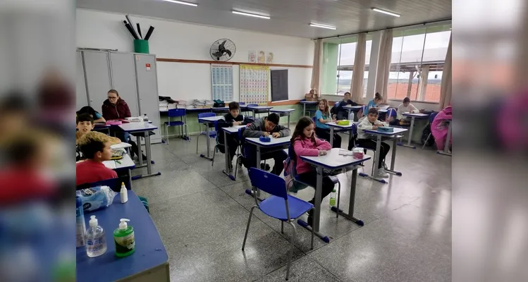 Veja alguns registros do trabalho em sala de aula.