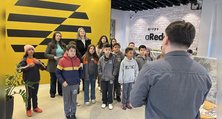 Confira como foi a visita da turma à sede do Grupo aRede.