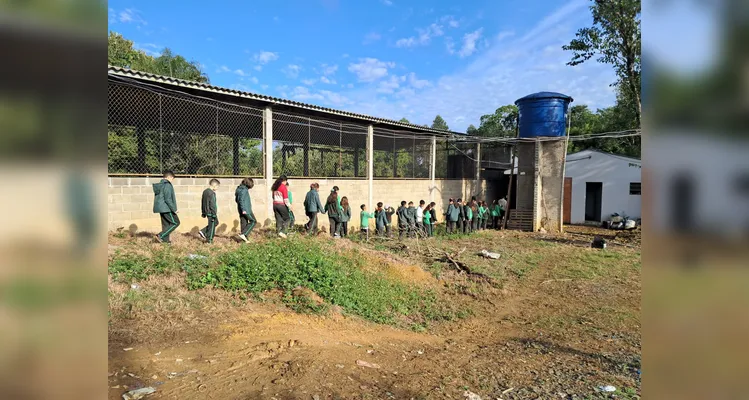 Educandos puderam ter importantes vivências no local.