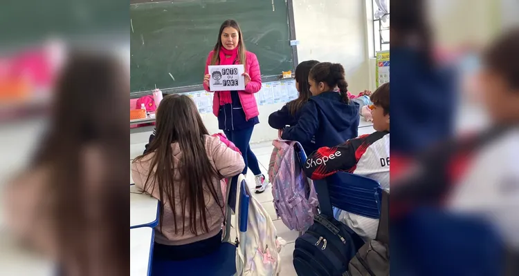 Confira os registros do trabalho em sala de aula.