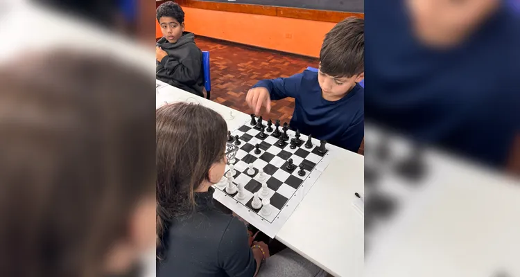 Educandos puderam jogar e entender conceitos importantes deste jogo milenar.