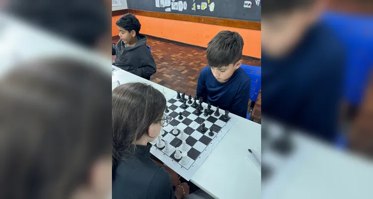 Educandos puderam jogar e entender conceitos importantes deste jogo milenar.