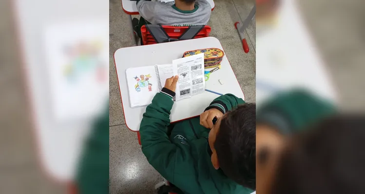 Confira os registros do trabalho em sala de aula.