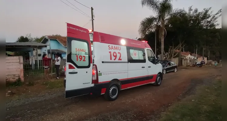 Menino de sete anos foi encaminhado ao hospital.
