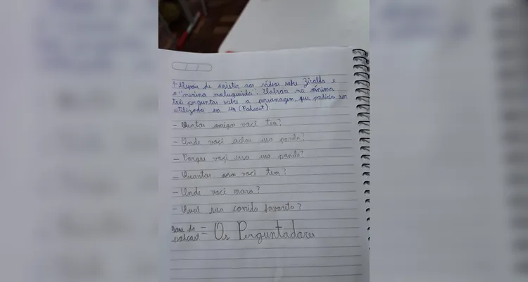 Perguntas para o podcast foram desenvolvidas pelos educandos.
