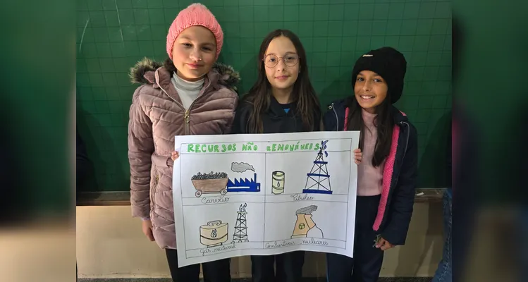 Posteriormente, os alunos elaboraram cartazes e folders e realizaram apresentações aos demais colegas do terceiro e quarto ano da escola.