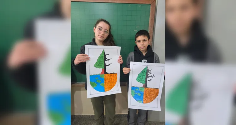 Posteriormente, os alunos elaboraram cartazes e folders e realizaram apresentações aos demais colegas do terceiro e quarto ano da escola.