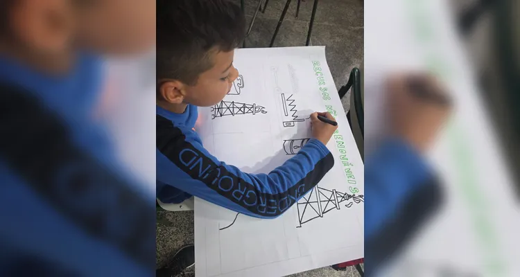 Posteriormente, os alunos elaboraram cartazes e folders e realizaram apresentações aos demais colegas do terceiro e quarto ano da escola.