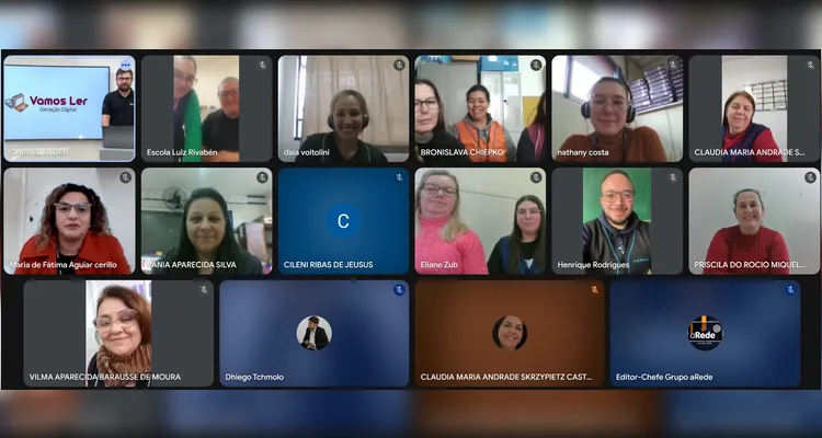 Confira os registros do encontro online com os educadores.