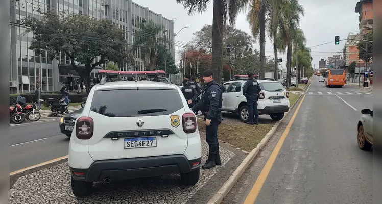 Guarda foi acionada para acompanhar o ato.