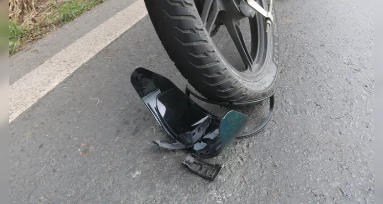 Motociclista fica gravemente ferido em acidente na BR-376