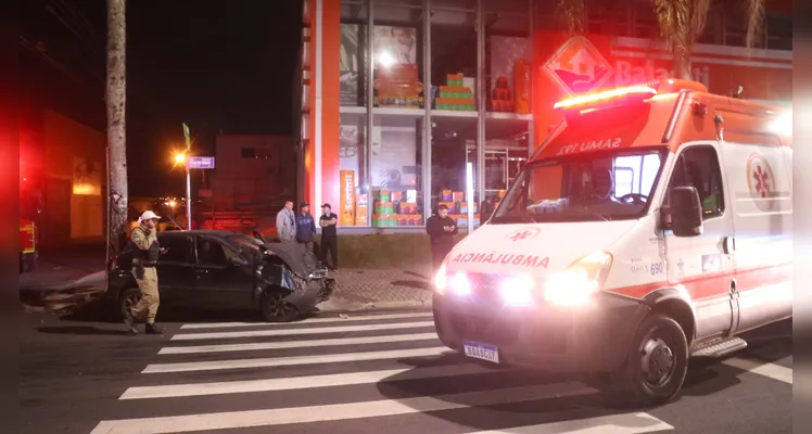 O acidente ocorreu por volta da 00h30 da madrugada