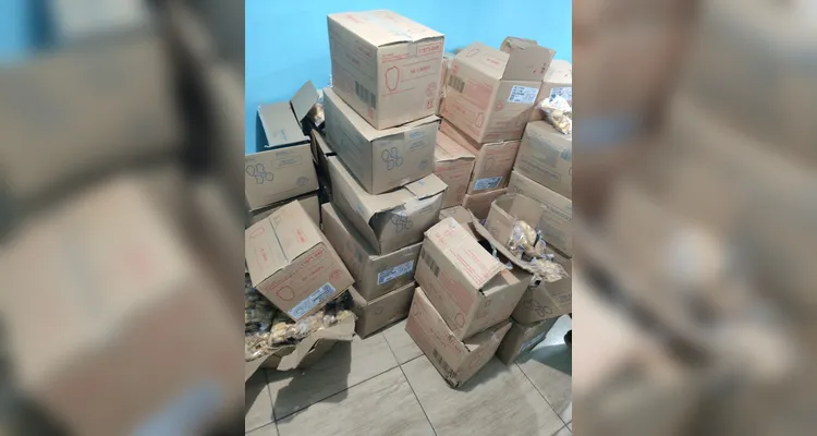 Carga saqueada em acidente em PG é vendida em grupos do WhatsApp