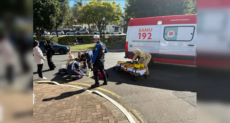 Motociclista tem fratura exposta em acidente com carro em PG