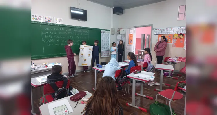 Estudantes puderam imergir no tema e compartilhar informações em outras classes.