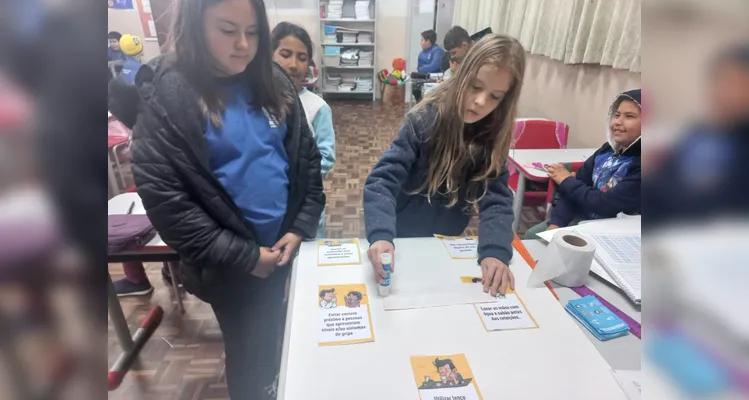 Estudantes puderam imergir no tema e compartilhar informações em outras classes.