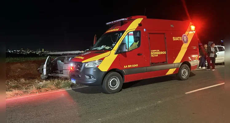 Uma equipe do Siate esteve no local para atender a ocorrência.