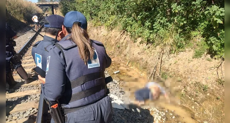Cadáver é encontrado em linha do trem no Boa Vista, em Ponta Grossa