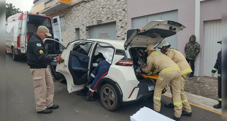 O acidente ocorreu por volta das 8 horas da manhã