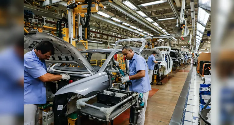 São José dos Pinhais, 21 de março de 2024 - Montadora de automóveis Volkswagen, em São José dos Pinhais, Região Metropolitana de Curitiba (RMC).