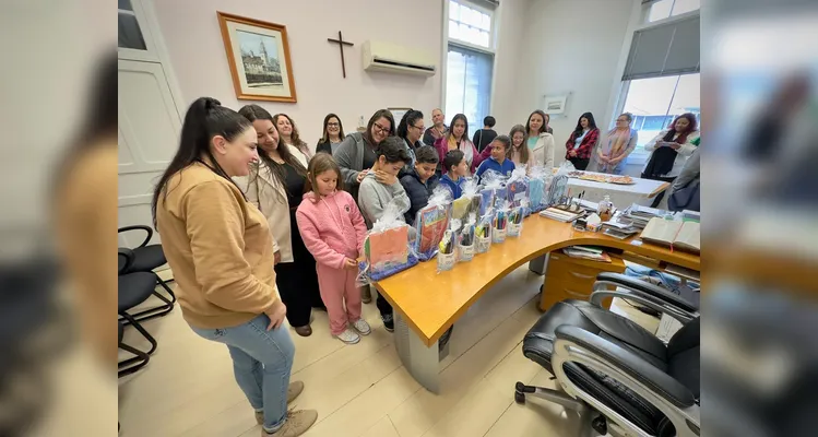 A Prefeitura de São Mateus do Sul realizou a premiação dos estudantes selecionados.