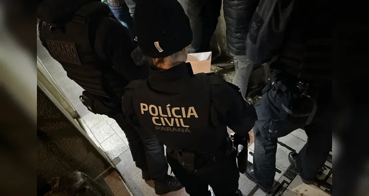 A ação ocorreu de forma conjunta entre a Polícia Civil do Paraná e a Polícia Militar do Paraná