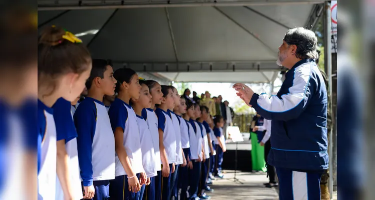 Cerimônia de início da semana da pátria