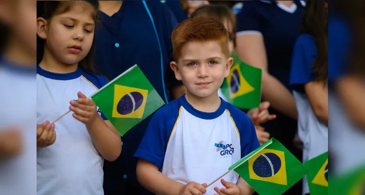 Cerimônia de início da semana da pátria