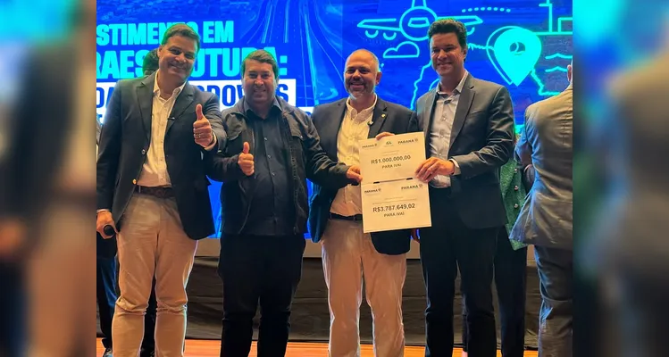 Ivaí recebeu R$ 4,7 milhões.