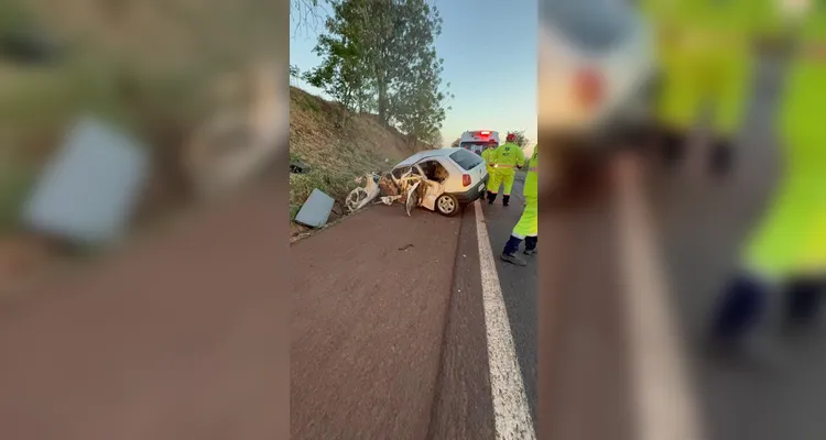 Caminhão da dupla Rio Negro & Solimões colide com carro na BR-369