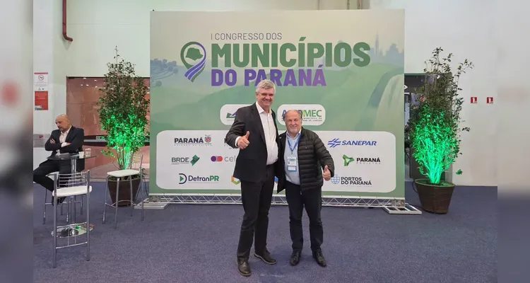 Juca Sloboda e Reginaldo Cheirubim participaram do Congresso.
