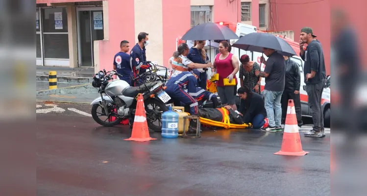 Acidente na 'Balduíno Taques' deixa motociclista ferido em PG