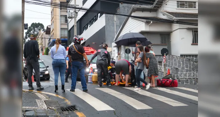 Acidente na 'Balduíno Taques' deixa motociclista ferido em PG