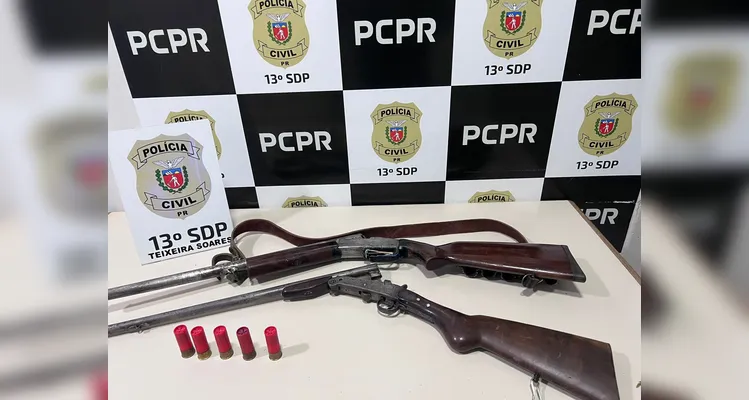 Em decorrência desse fato, foi expedido o mandado de busca domiciliar a fim de apreender a arma utilizada