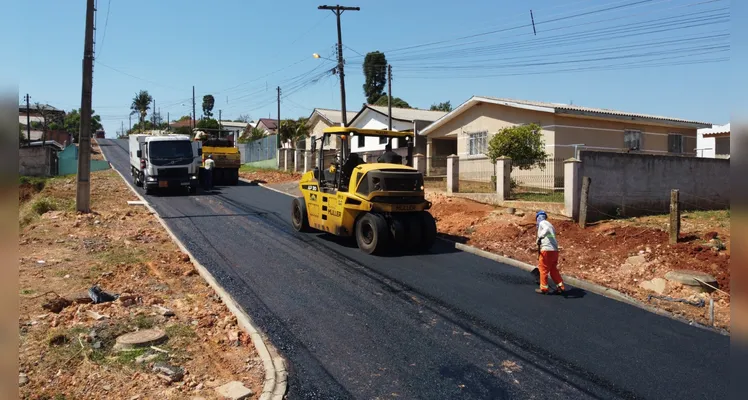 Obras de pavimentação de R$ 18 mi avançam no 'Borato' em PG