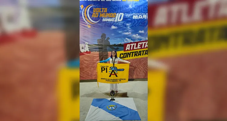 Atleta ponta-grossense é campeã nacional de capoeira no VMB 10