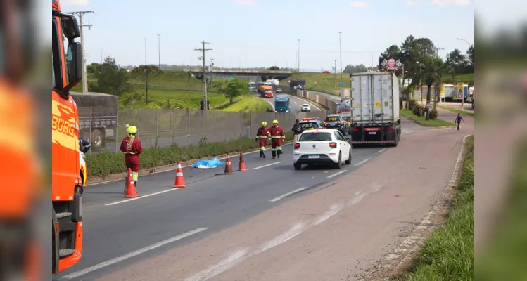 Homem é morto em atropelamento no viaduto do Santa Paula em PG
