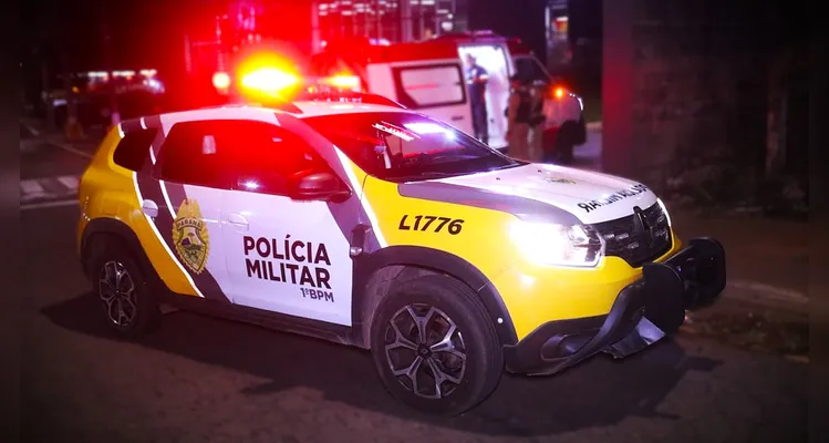 Homem diz ser atropelado, PM descobre blefe e rapaz acaba no hospital em PG