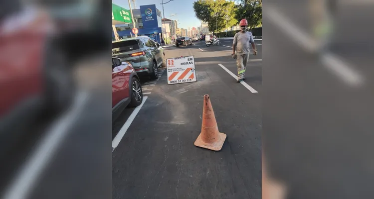 Obras da Copel em rede subterrânea exigem bloqueio parcial de vias em PG