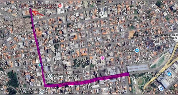 Obras da Copel em rede subterrânea exigem bloqueio parcial de vias em PG