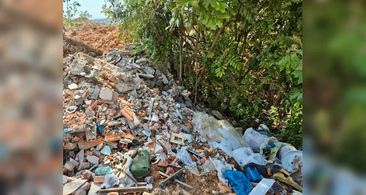 PM Ambiental constata descarte irregular de resíduos em Palmeira